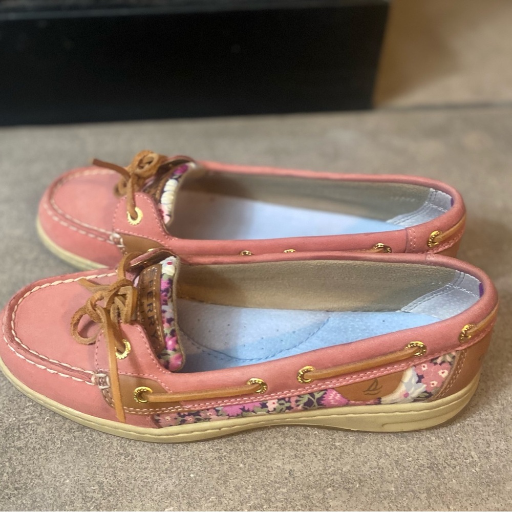 SPERRY TOP SIDER BOAT SHOES WITH LIBERTY FLORAL ART FABRIC NEW SIZE 7